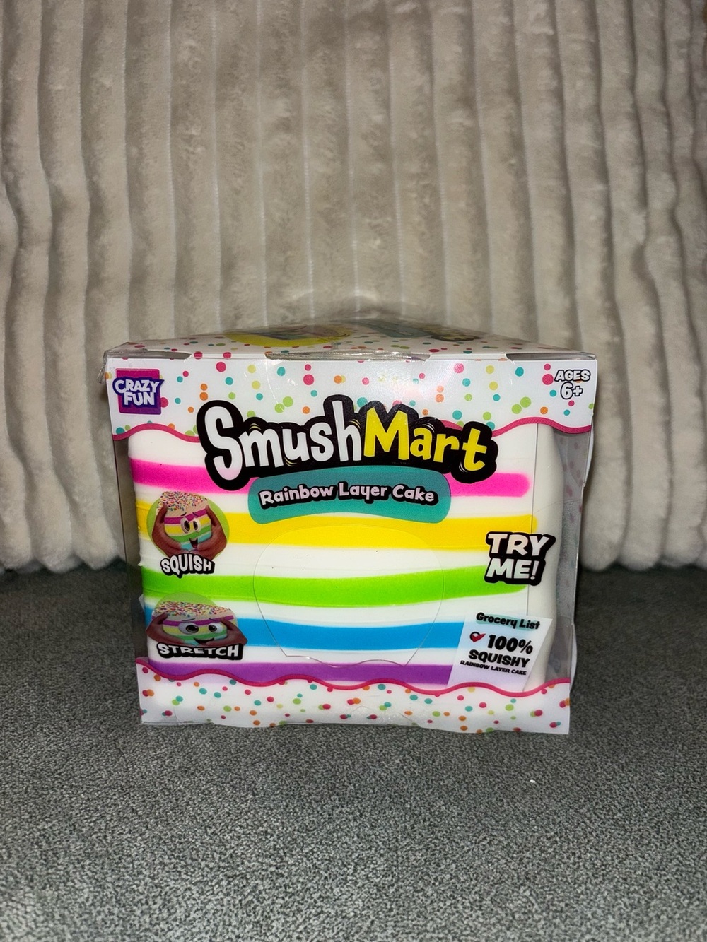 New Jumbo RMS SmushMart Rainbow Layer Cake - Picture 5 of 9